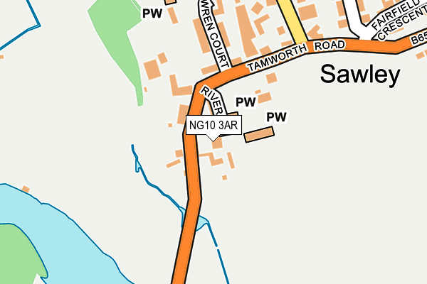 NG10 3AR map - OS OpenMap – Local (Ordnance Survey)