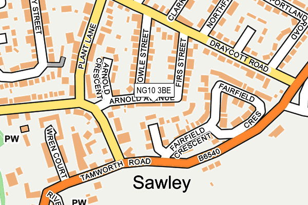 NG10 3BE map - OS OpenMap – Local (Ordnance Survey)