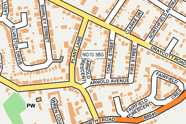 NG10 3BG map - OS OpenMap – Local (Ordnance Survey)