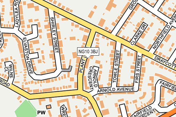 NG10 3BJ map - OS OpenMap – Local (Ordnance Survey)
