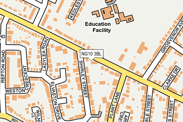 NG10 3BL map - OS OpenMap – Local (Ordnance Survey)