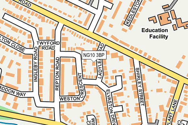 NG10 3BP map - OS OpenMap – Local (Ordnance Survey)