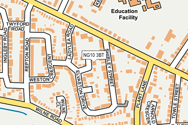 NG10 3BT map - OS OpenMap – Local (Ordnance Survey)