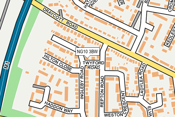 NG10 3BW map - OS OpenMap – Local (Ordnance Survey)