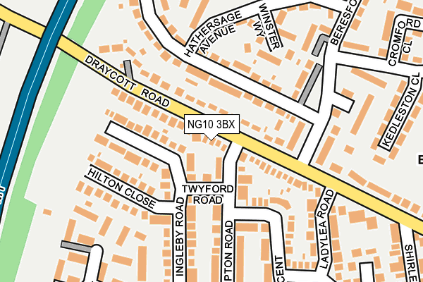 NG10 3BX map - OS OpenMap – Local (Ordnance Survey)