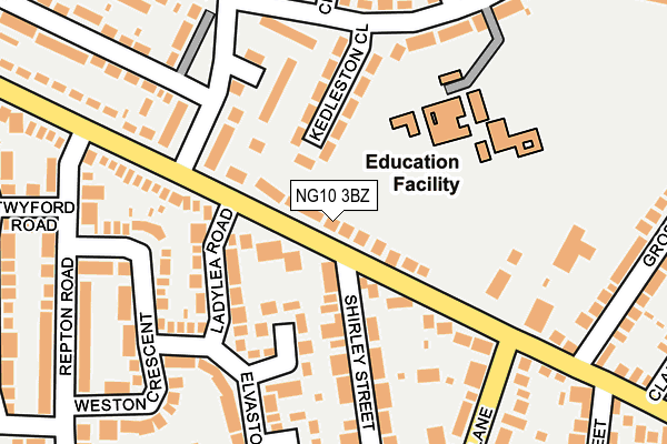 NG10 3BZ map - OS OpenMap – Local (Ordnance Survey)