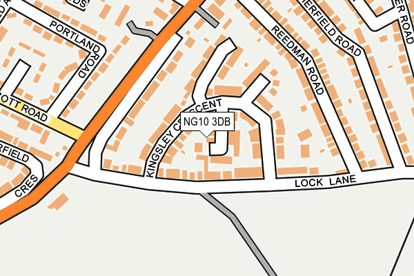 NG10 3DB map - OS OpenMap – Local (Ordnance Survey)