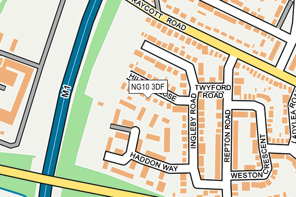 NG10 3DF map - OS OpenMap – Local (Ordnance Survey)