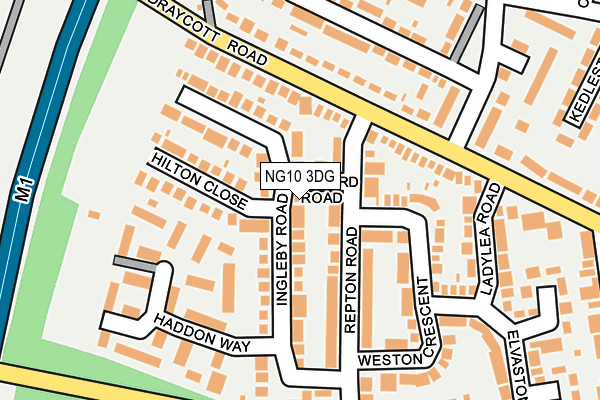 NG10 3DG map - OS OpenMap – Local (Ordnance Survey)