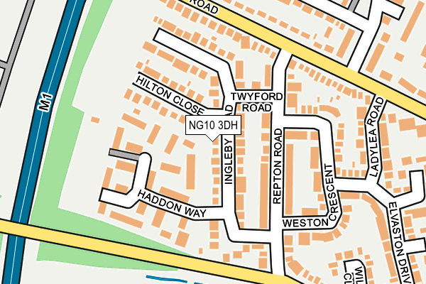 NG10 3DH map - OS OpenMap – Local (Ordnance Survey)