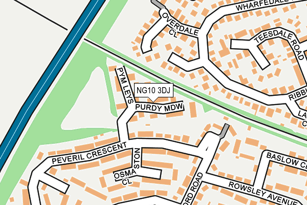 NG10 3DJ map - OS OpenMap – Local (Ordnance Survey)