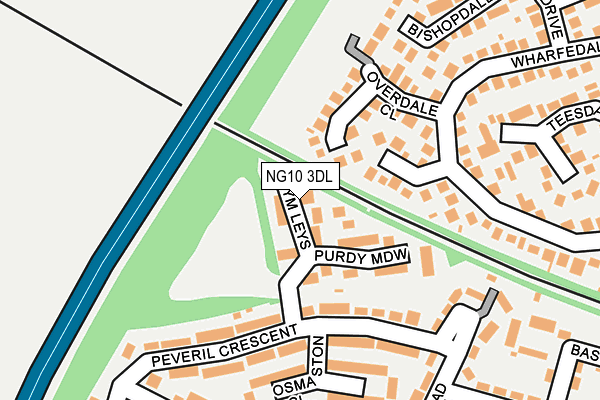 NG10 3DL map - OS OpenMap – Local (Ordnance Survey)