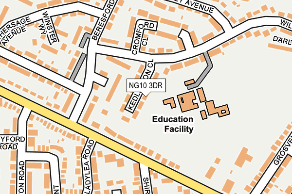 NG10 3DR map - OS OpenMap – Local (Ordnance Survey)