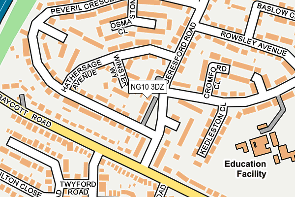 NG10 3DZ map - OS OpenMap – Local (Ordnance Survey)
