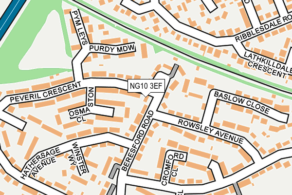 NG10 3EF map - OS OpenMap – Local (Ordnance Survey)