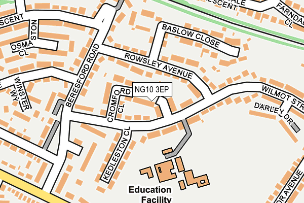 NG10 3EP map - OS OpenMap – Local (Ordnance Survey)