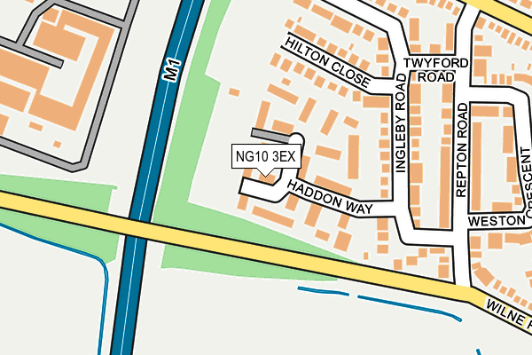 NG10 3EX map - OS OpenMap – Local (Ordnance Survey)