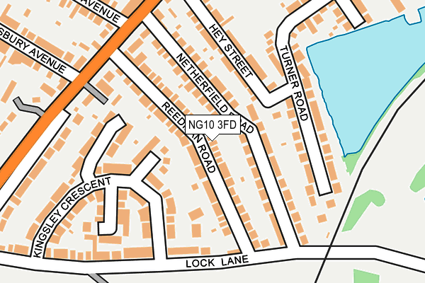 NG10 3FD map - OS OpenMap – Local (Ordnance Survey)