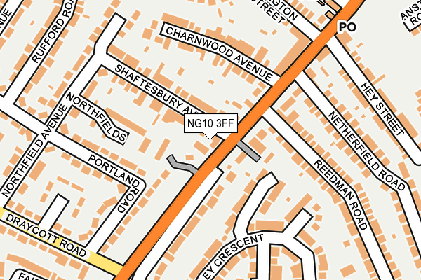 NG10 3FF map - OS OpenMap – Local (Ordnance Survey)
