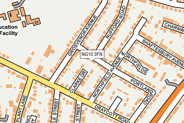 NG10 3FN map - OS OpenMap – Local (Ordnance Survey)