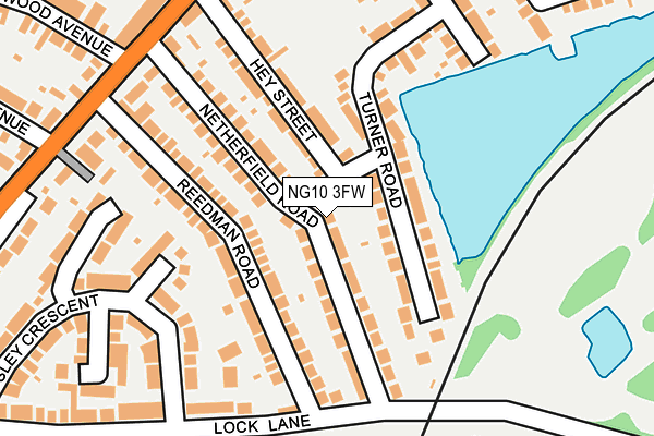 NG10 3FW map - OS OpenMap – Local (Ordnance Survey)