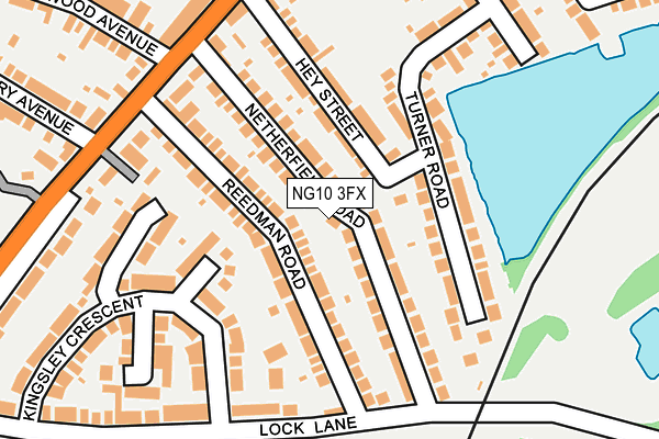 NG10 3FX map - OS OpenMap – Local (Ordnance Survey)