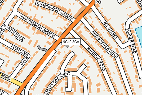 NG10 3GA map - OS OpenMap – Local (Ordnance Survey)