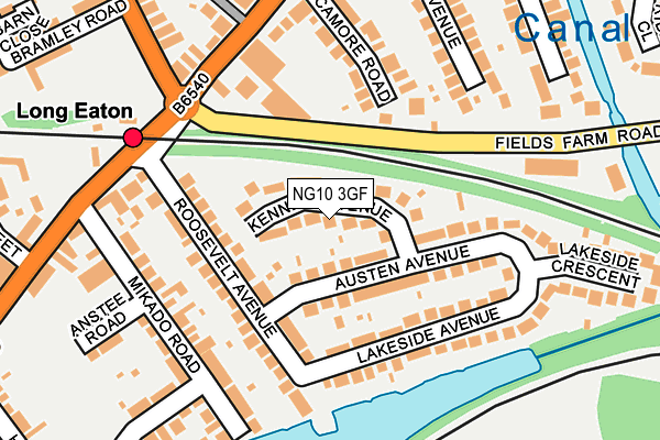 NG10 3GF map - OS OpenMap – Local (Ordnance Survey)