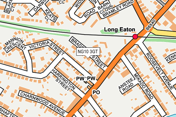 NG10 3GT map - OS OpenMap – Local (Ordnance Survey)