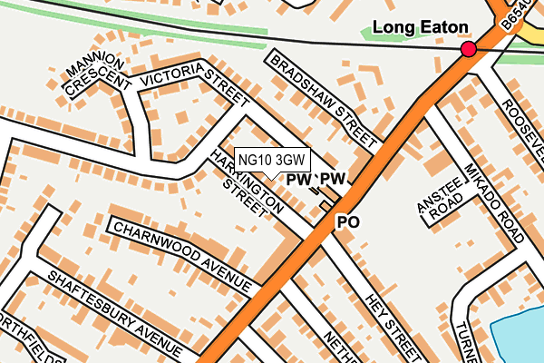 NG10 3GW map - OS OpenMap – Local (Ordnance Survey)