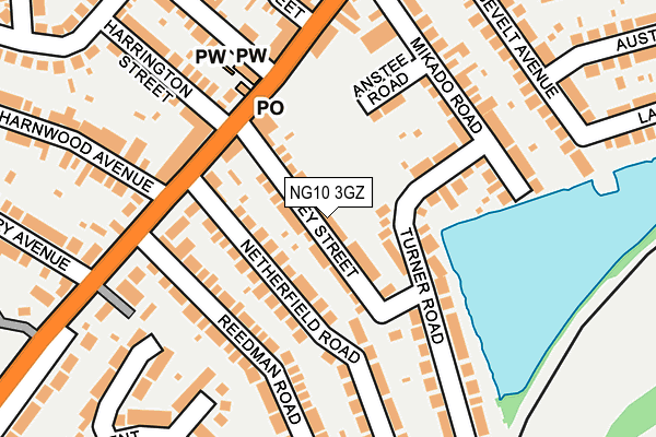 NG10 3GZ map - OS OpenMap – Local (Ordnance Survey)