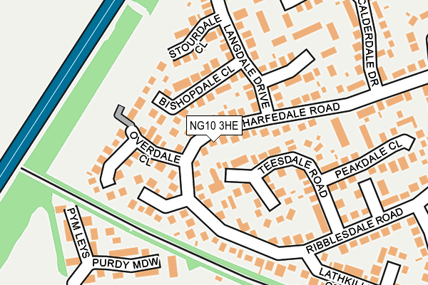 NG10 3HE map - OS OpenMap – Local (Ordnance Survey)