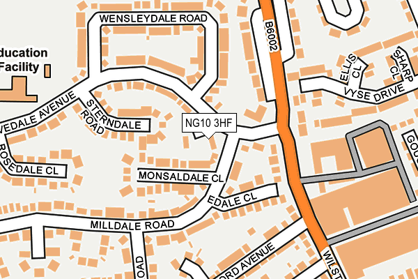 NG10 3HF map - OS OpenMap – Local (Ordnance Survey)