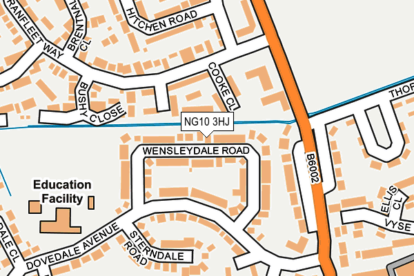 NG10 3HJ map - OS OpenMap – Local (Ordnance Survey)