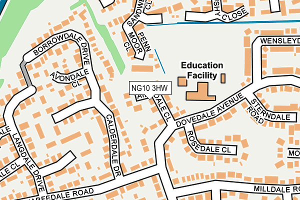 NG10 3HW map - OS OpenMap – Local (Ordnance Survey)