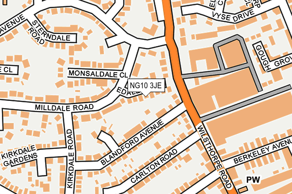 NG10 3JE map - OS OpenMap – Local (Ordnance Survey)