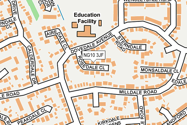 NG10 3JF map - OS OpenMap – Local (Ordnance Survey)