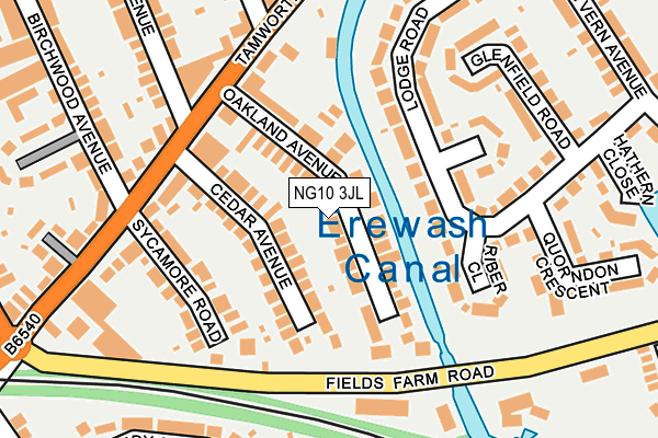 NG10 3JL map - OS OpenMap – Local (Ordnance Survey)
