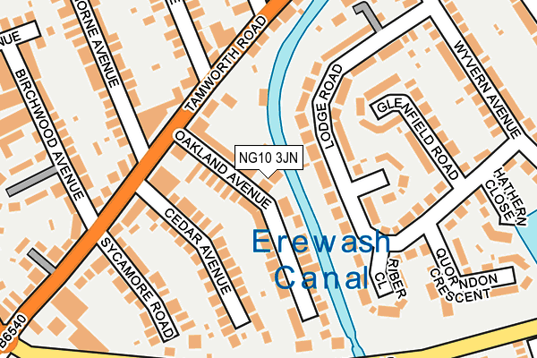 NG10 3JN map - OS OpenMap – Local (Ordnance Survey)