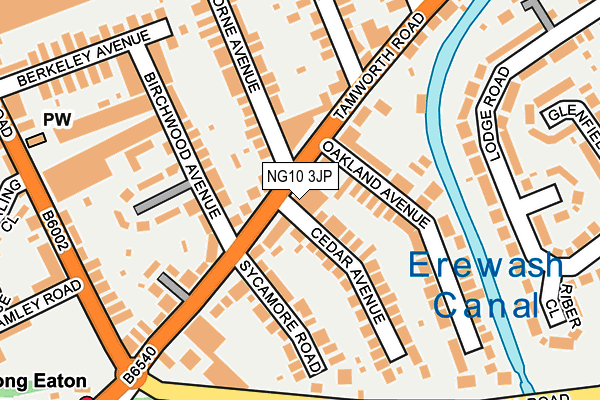 NG10 3JP map - OS OpenMap – Local (Ordnance Survey)
