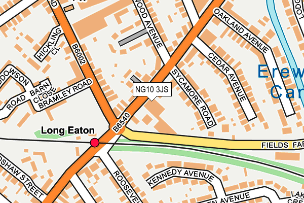 NG10 3JS map - OS OpenMap – Local (Ordnance Survey)