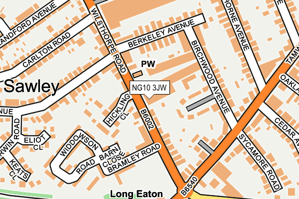 NG10 3JW map - OS OpenMap – Local (Ordnance Survey)