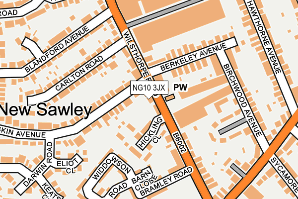 NG10 3JX map - OS OpenMap – Local (Ordnance Survey)