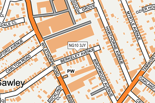 NG10 3JY map - OS OpenMap – Local (Ordnance Survey)