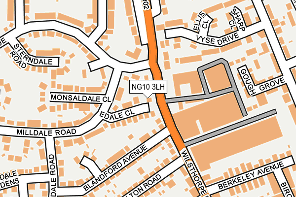 NG10 3LH map - OS OpenMap – Local (Ordnance Survey)