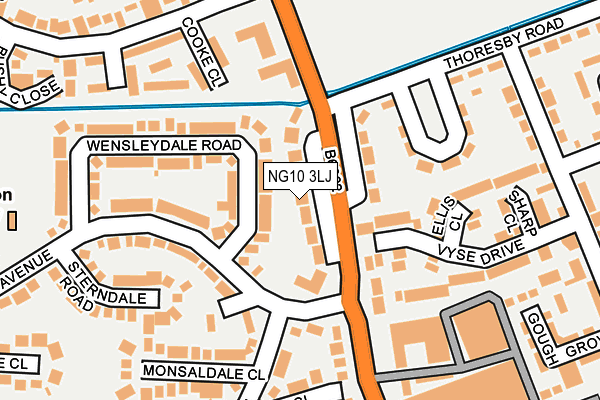 NG10 3LJ map - OS OpenMap – Local (Ordnance Survey)