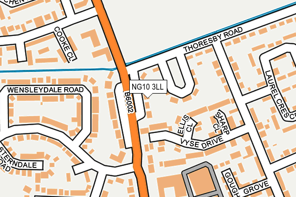 NG10 3LL map - OS OpenMap – Local (Ordnance Survey)