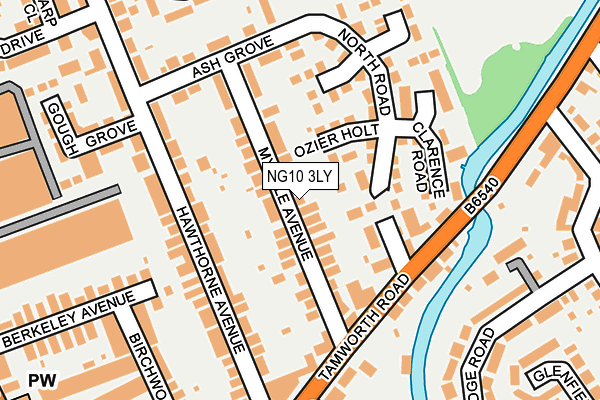 NG10 3LY map - OS OpenMap – Local (Ordnance Survey)