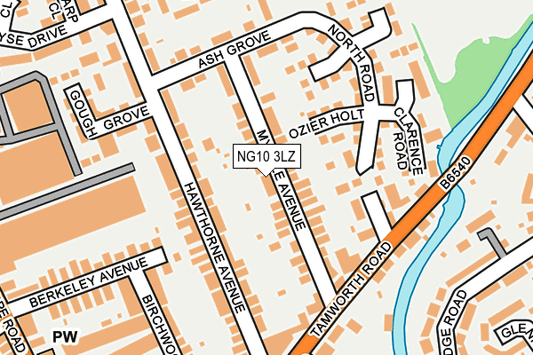 NG10 3LZ map - OS OpenMap – Local (Ordnance Survey)
