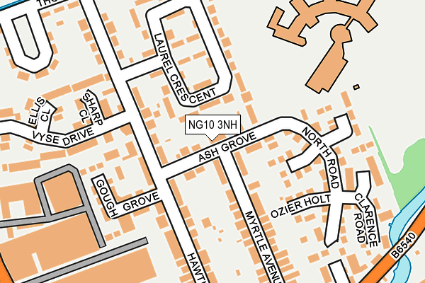 NG10 3NH map - OS OpenMap – Local (Ordnance Survey)